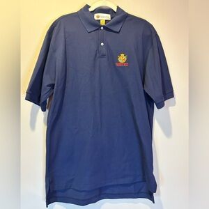 Vintage Boca Raton‎ Resort & Club Polo Shirt Men's Size Large Blue Crest Logo